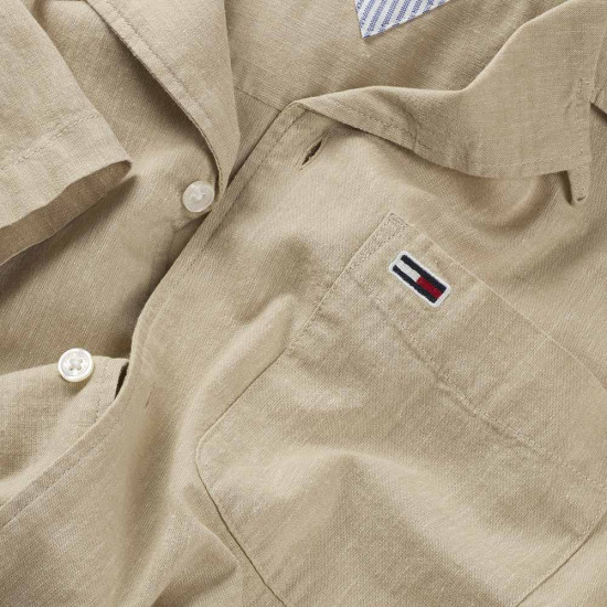 Tommy Hilfiger Ανδρικό πουκάμισο Linen Blend Camp Shirt